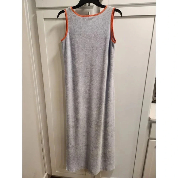 1970's Vintage Geoffrey Beene for Swirl French Terry Maxi Sleeveless Dress Sz M - Picture 5 of 8